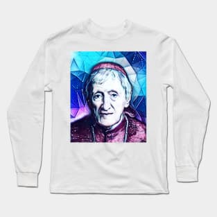 John Henry Newman Snowy Portrait | John Henry Newman Artwork 13 Long Sleeve T-Shirt